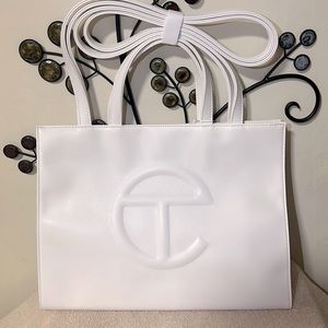 Brand New Telfar Medium White Shopping Bag #Authentic‼️‼️